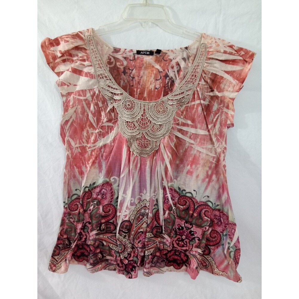APT.9 Womens XL Blouse Embroidery Multicolored - Picture 3 of 14
